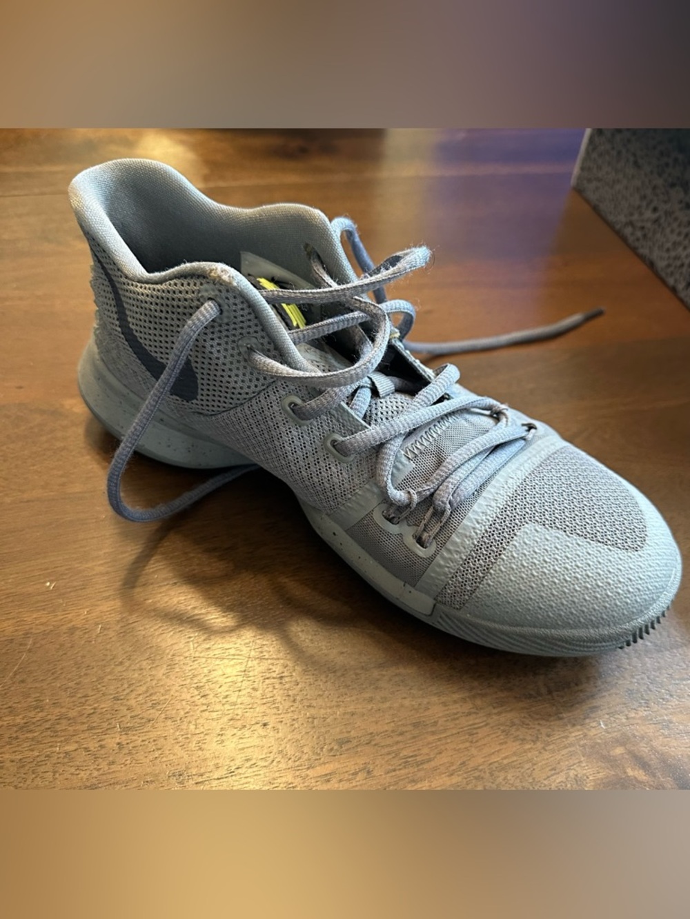 Youth 5Y Boys Sizing Kyrie Irving Nike Basketball Shoes - Cool Grey - Picture 7 of 11
